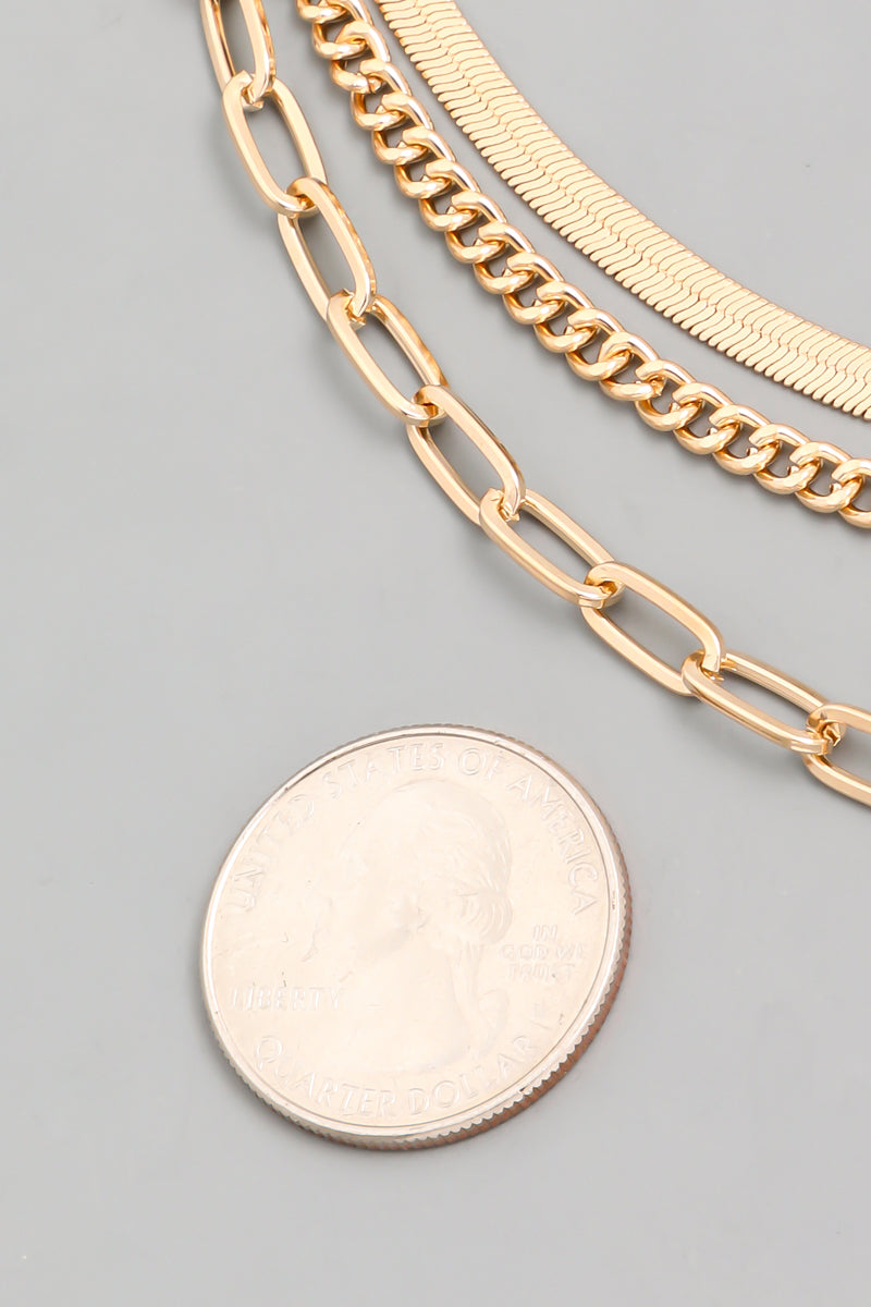 Stay Golden Layered Chain Necklace