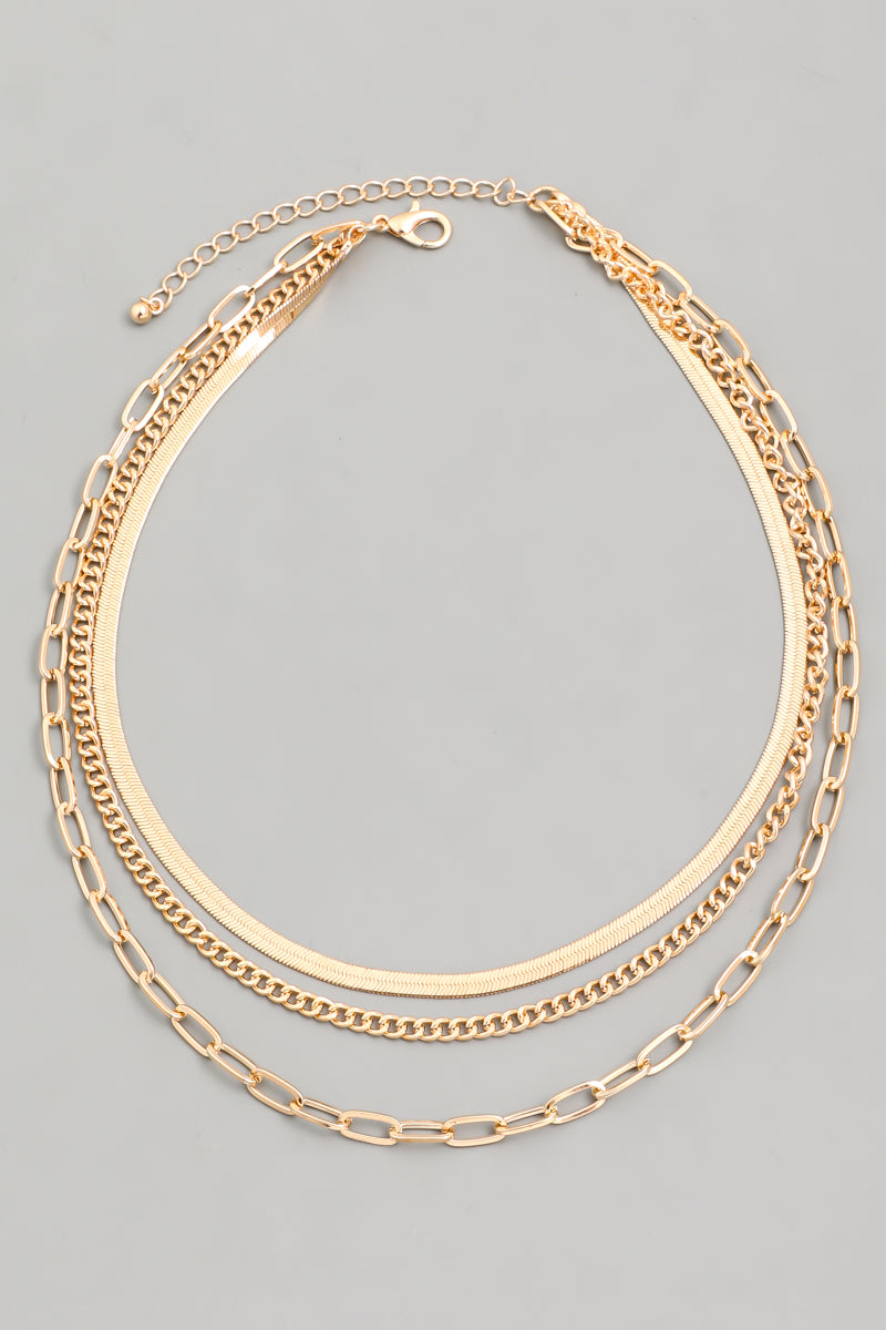 Stay Golden Layered Chain Necklace