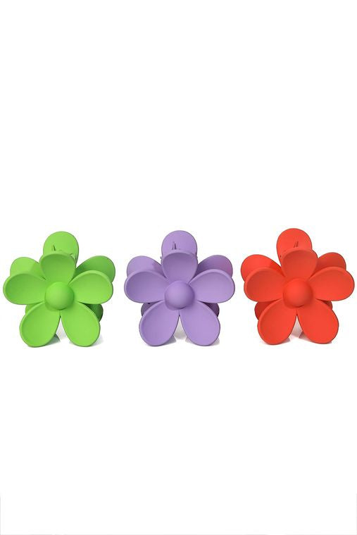 Flower Power Hair Claw Clip