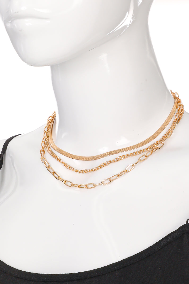 Stay Golden Layered Chain Necklace